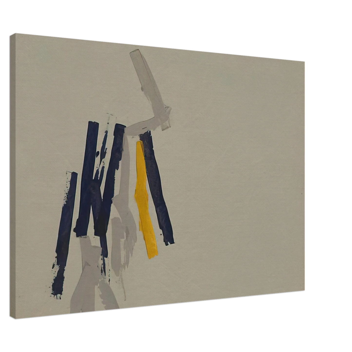 Charlotte Posenenske - Striped Picture - 1962 Canvas - 20x30 cm / 8x12 inches-canvas