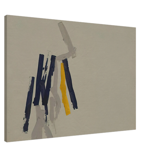 Charlotte Posenenske - Striped Picture - 1962 Canvas - 20x30 cm / 8x12 inches-canvas