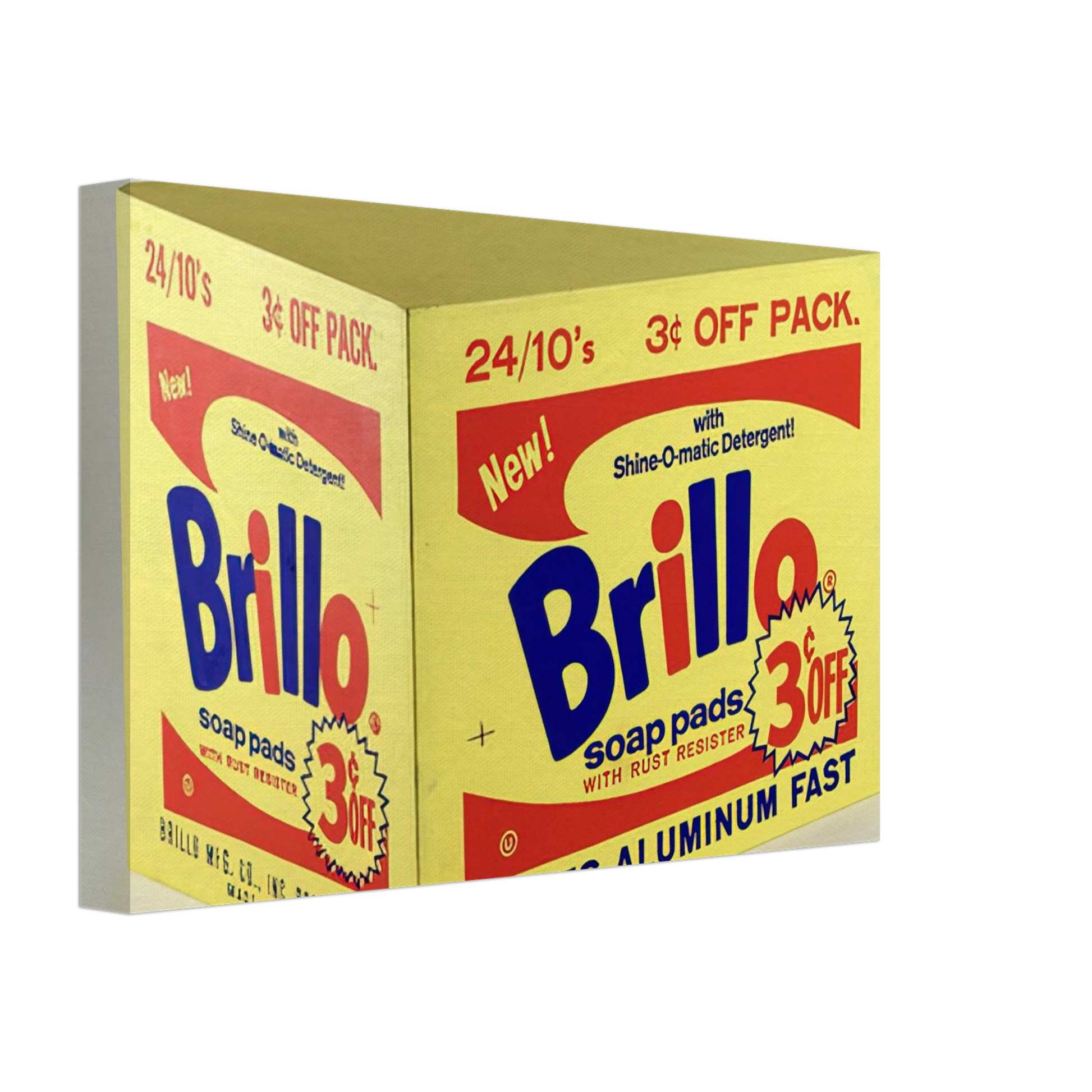 Andy Warhol - Brillo Box  3c Off  Canvas - 70x100 cm / 28x40 inches-canvas