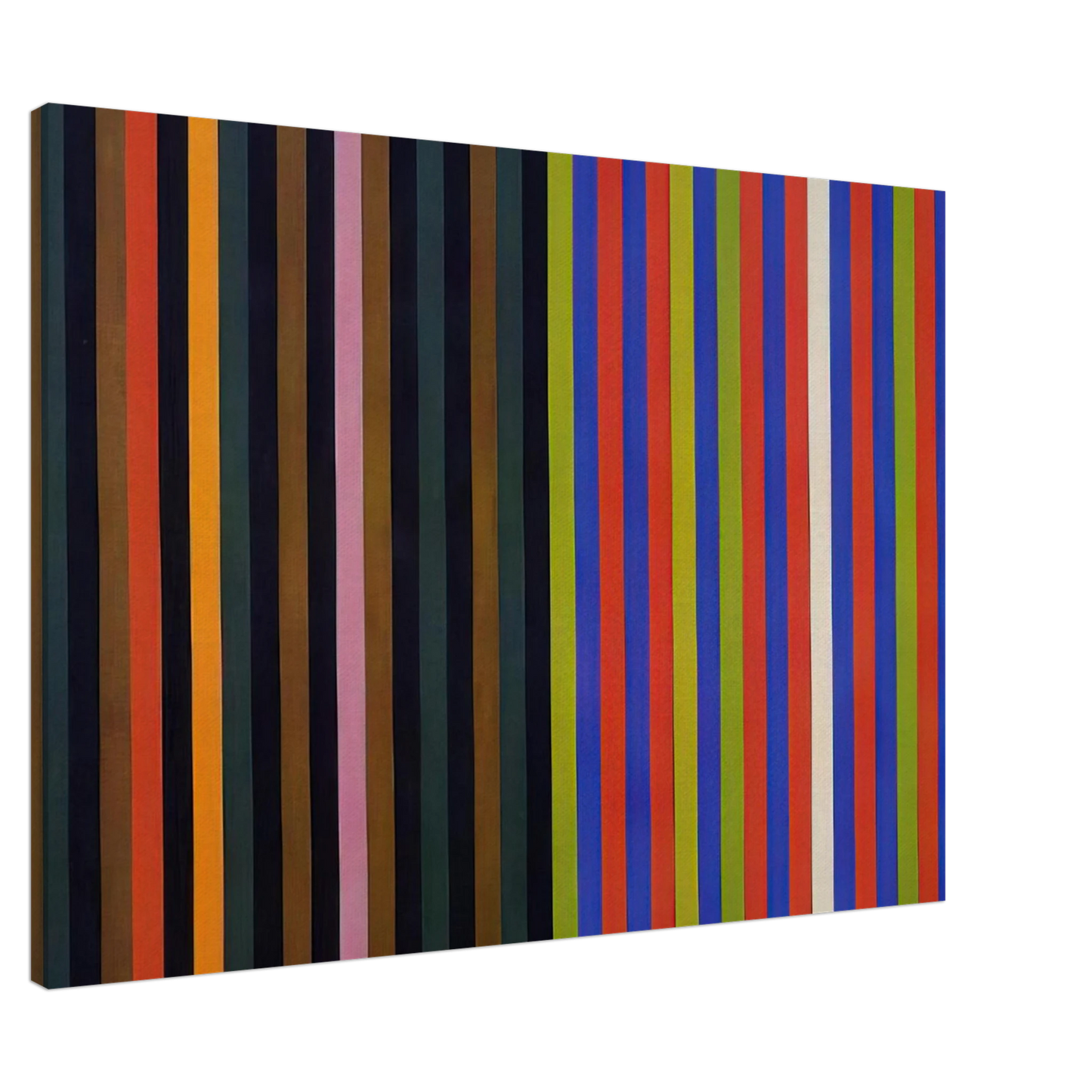 Gene Davis - Yankee Doodle - 1966 Canvas - 20x30 cm / 8x12 inches-canvas