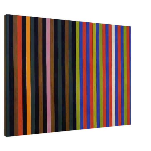 Gene Davis - Yankee Doodle - 1966 Canvas - 20x30 cm / 8x12 inches-canvas