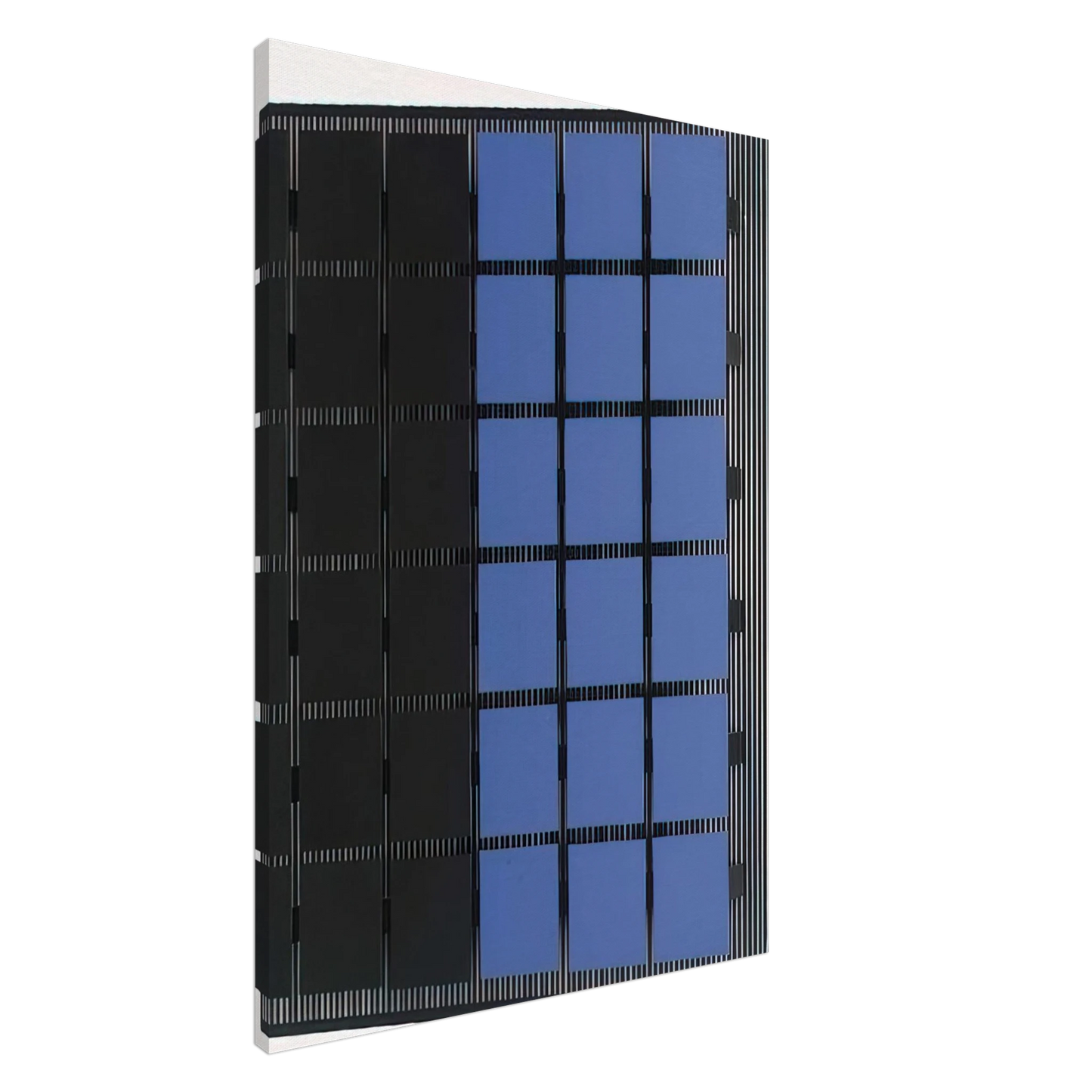 Jesus Rafael Soto - AZUL Y NEGRO Canvas - 20x30 cm / 8x12 inches-canvas