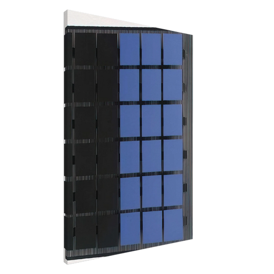 Jesus Rafael Soto - AZUL Y NEGRO Canvas - 20x30 cm / 8x12 inches-canvas