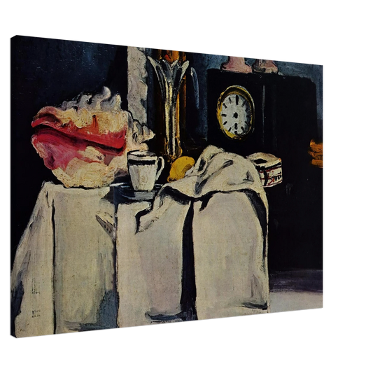 Paul Cezanne - The Black Marble Clock Canvas - 20x30 cm / 8x12 inches-canvas