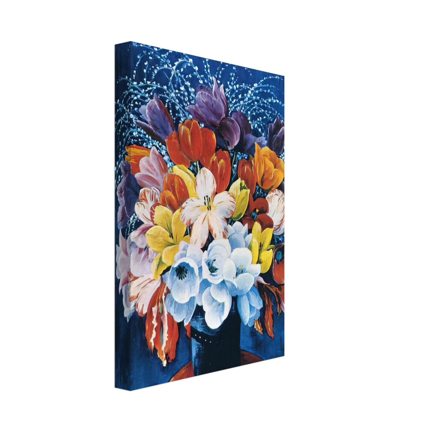 Moise Kisling - BOUQUET OF TULIPS Canvas - 40x60 cm / 16x24 inches-canvas