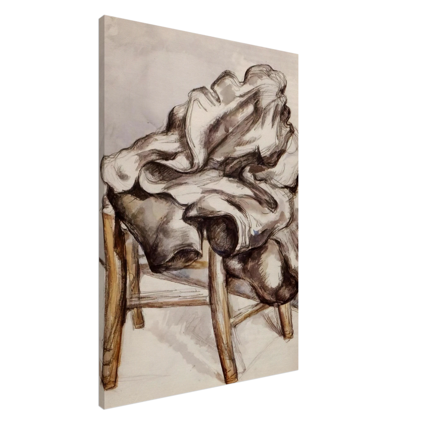 Paul Cezanne - Jacket on a Chair Canvas - 20x30 cm / 8x12 inches-canvas