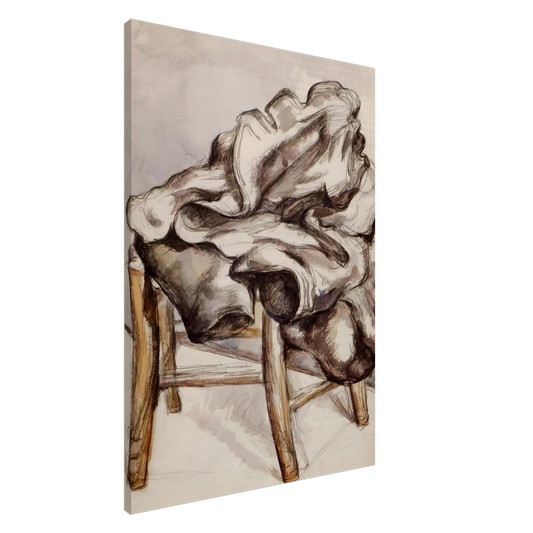 Paul Cezanne - Jacket on a Chair Canvas - 20x30 cm / 8x12 inches-canvas