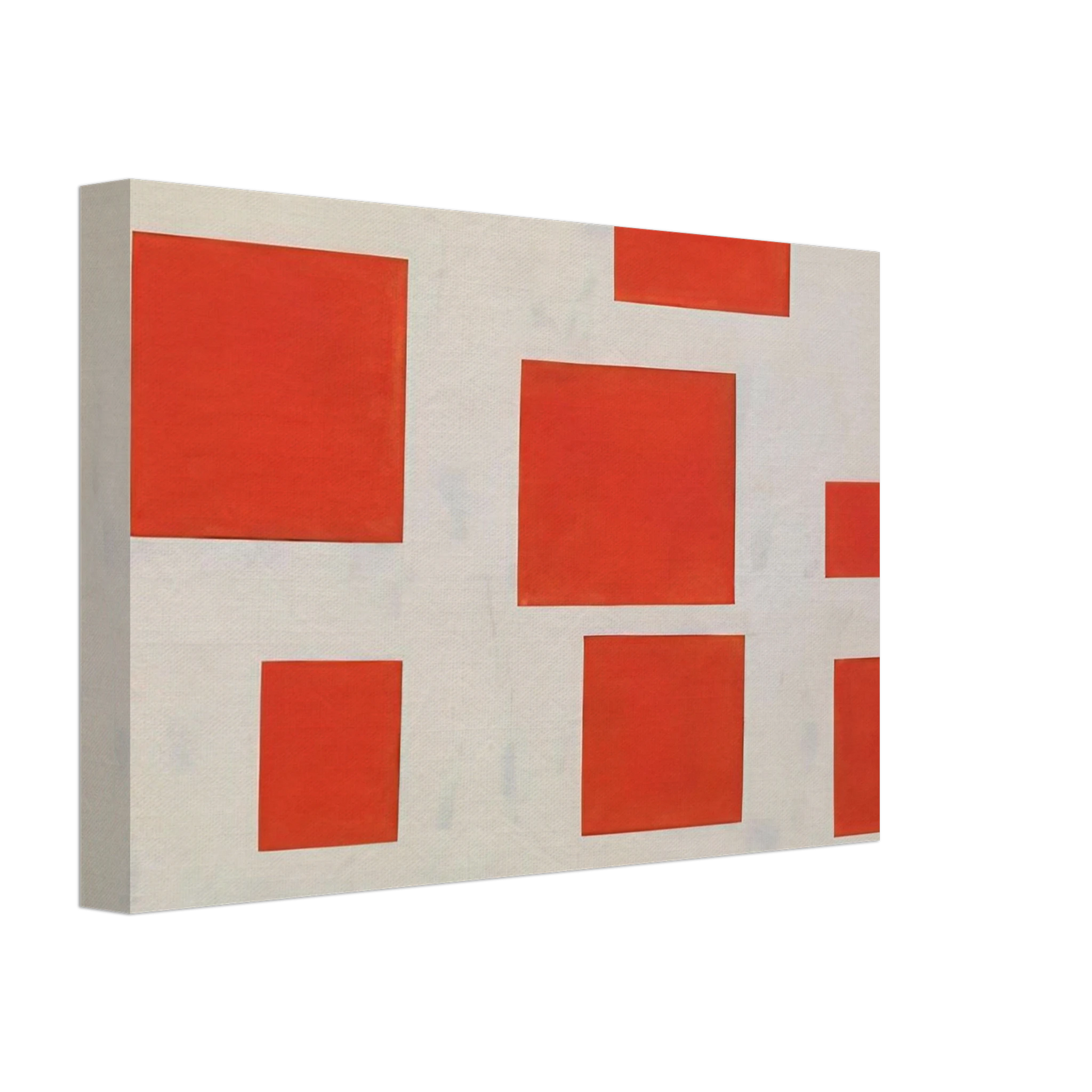 Blinky Palermo - Komposition mit 8 roten Rechtecken Composition with 8 Red Rectangles - 1964 Canvas - 70x100 cm / 28x40 inches-canvas