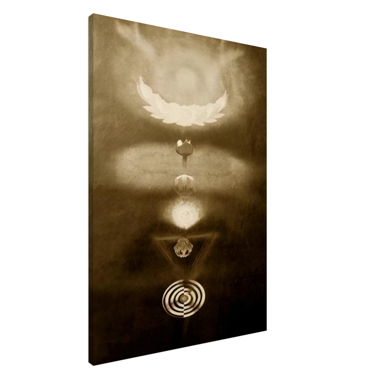 Morris Graves - Kundalini - Expressionism Canvas - 20x30 cm / 8x12 inches-canvas