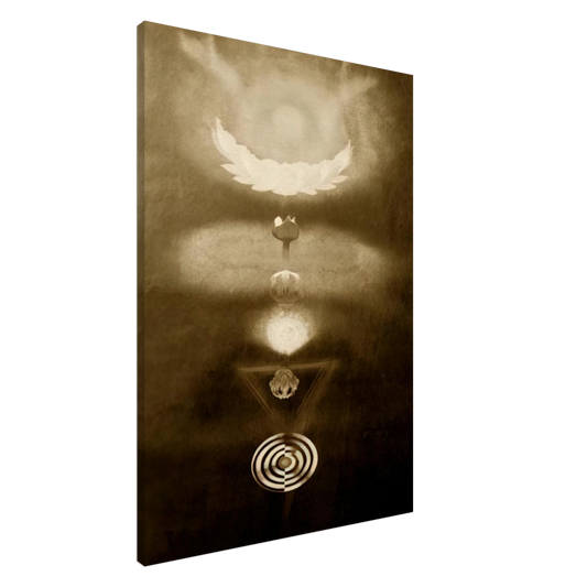 Morris Graves - Kundalini - Expressionism Canvas - 20x30 cm / 8x12 inches-canvas