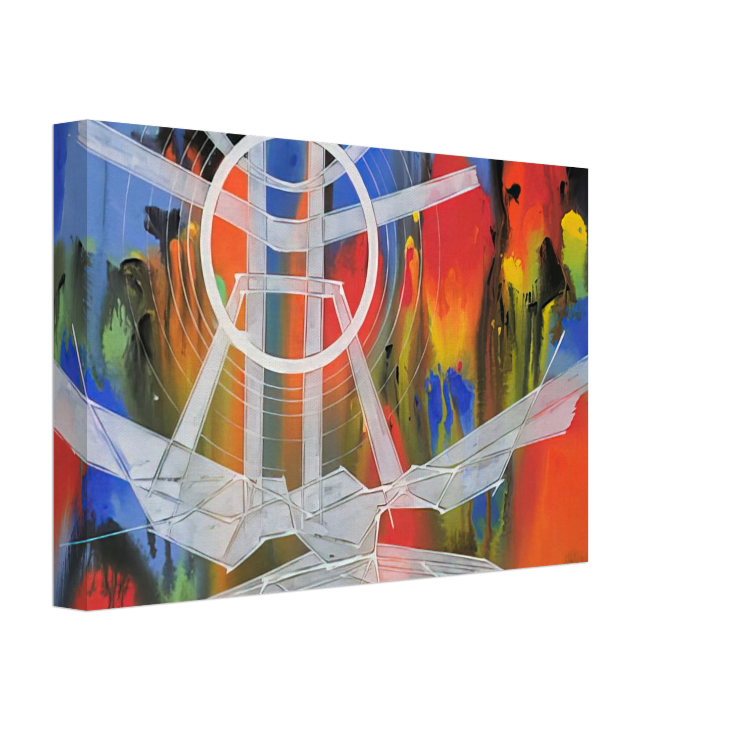 Jimmy Ernst - Significant Event Note - 1980 Canvas - 40x60 cm / 16x24 inches-canvas