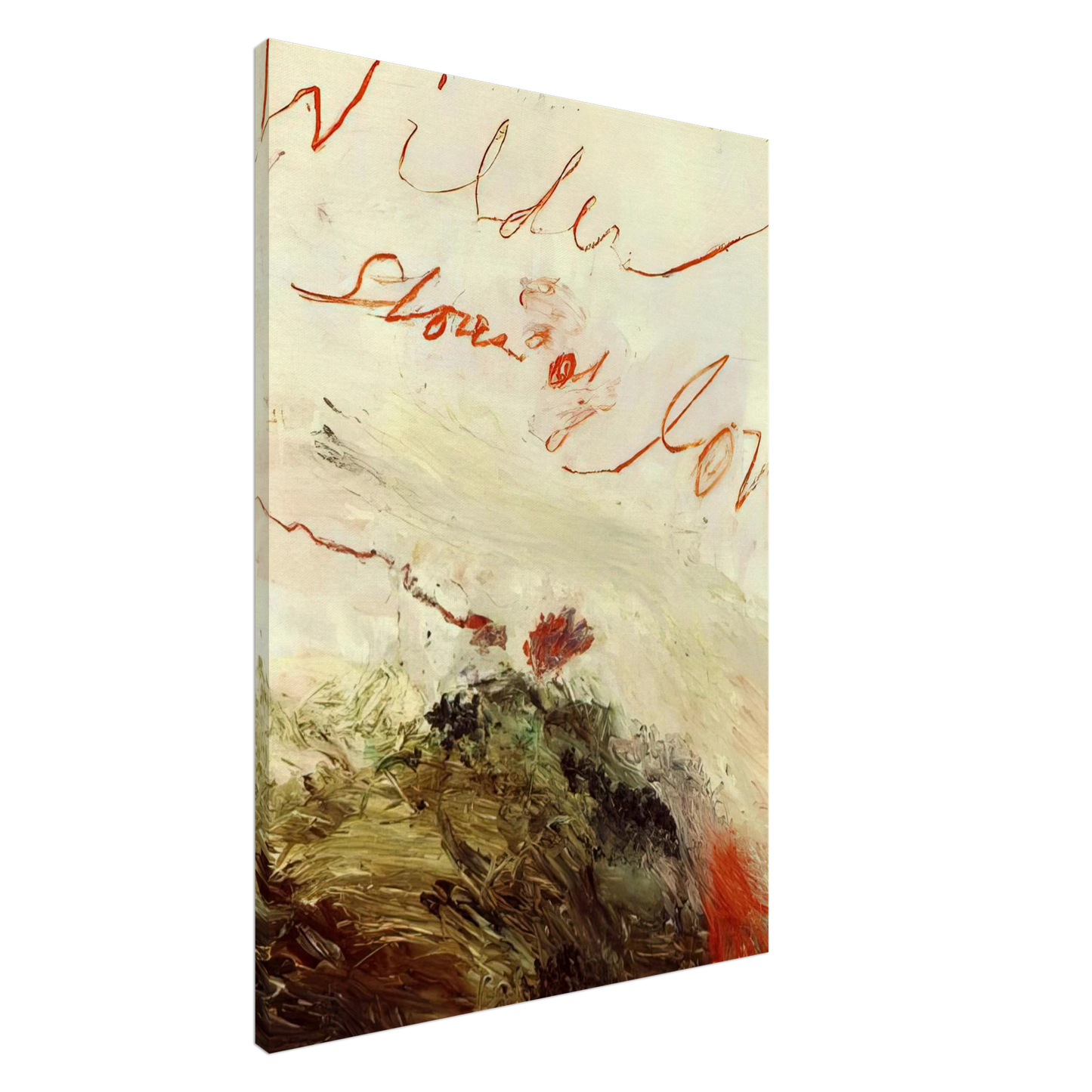 Cy Twombly - Wilder Shores of Love Canvas - 20x30 cm / 8x12 inches-canvas