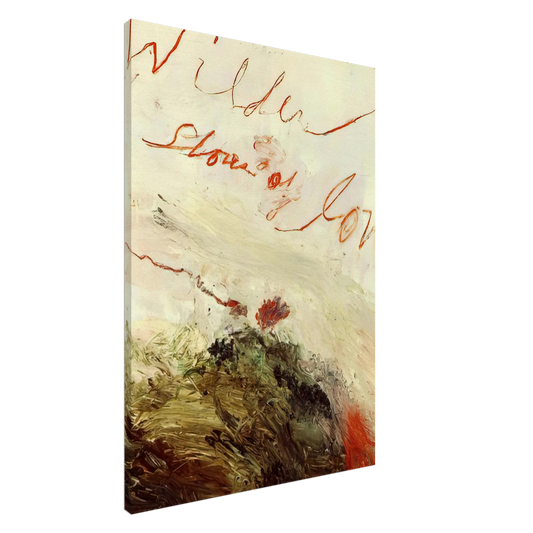 Cy Twombly - Wilder Shores of Love Canvas - 20x30 cm / 8x12 inches-canvas