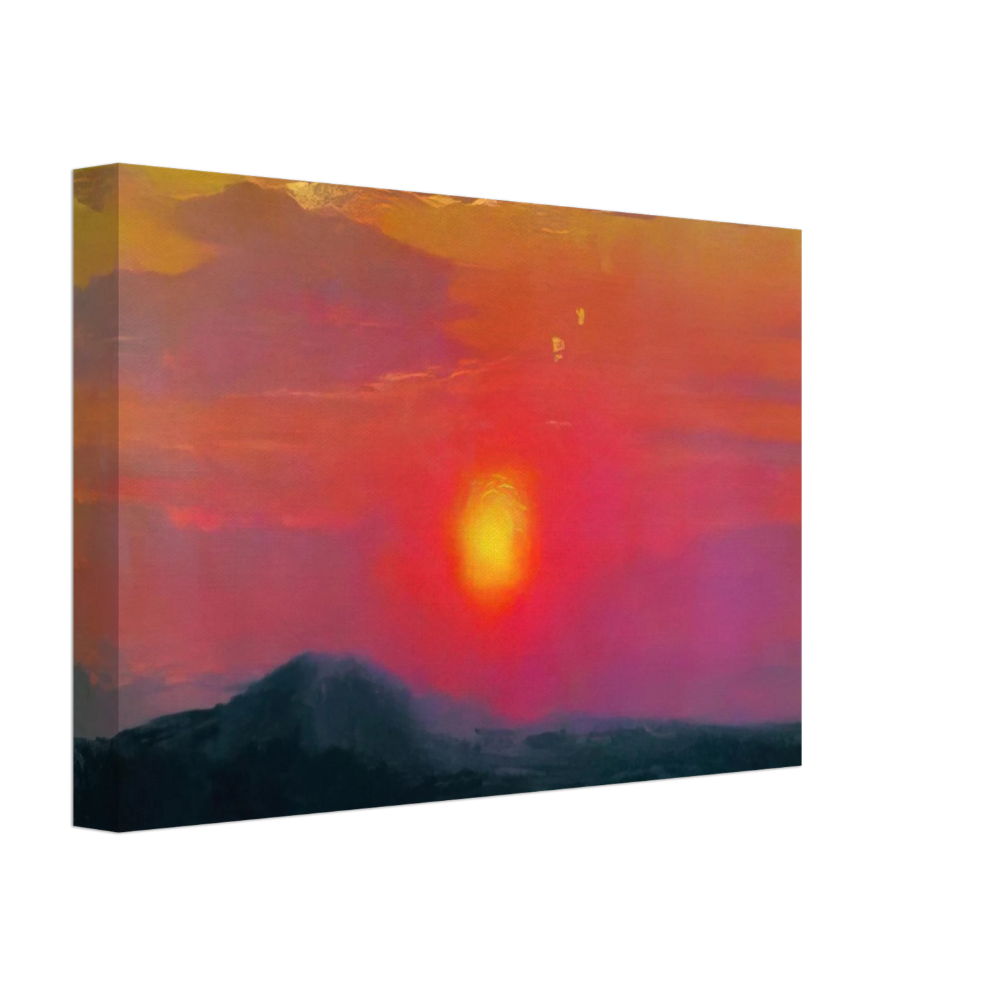 Arkhyp Kuindzhi - Red sunset Canvas - 40x60 cm / 16x24 inches-canvas