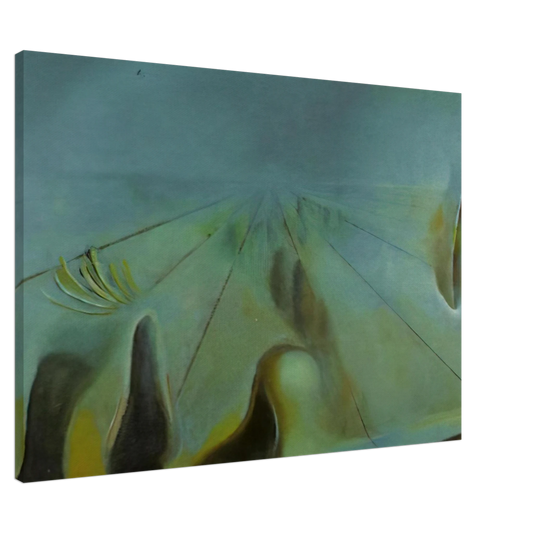 Salvador Dali - ENIGMA UNFINISHED VERSION OF THE THREE GLORIOUS ENIGMAS OF GALA Canvas - 20x30 cm / 8x12 inches-canvas