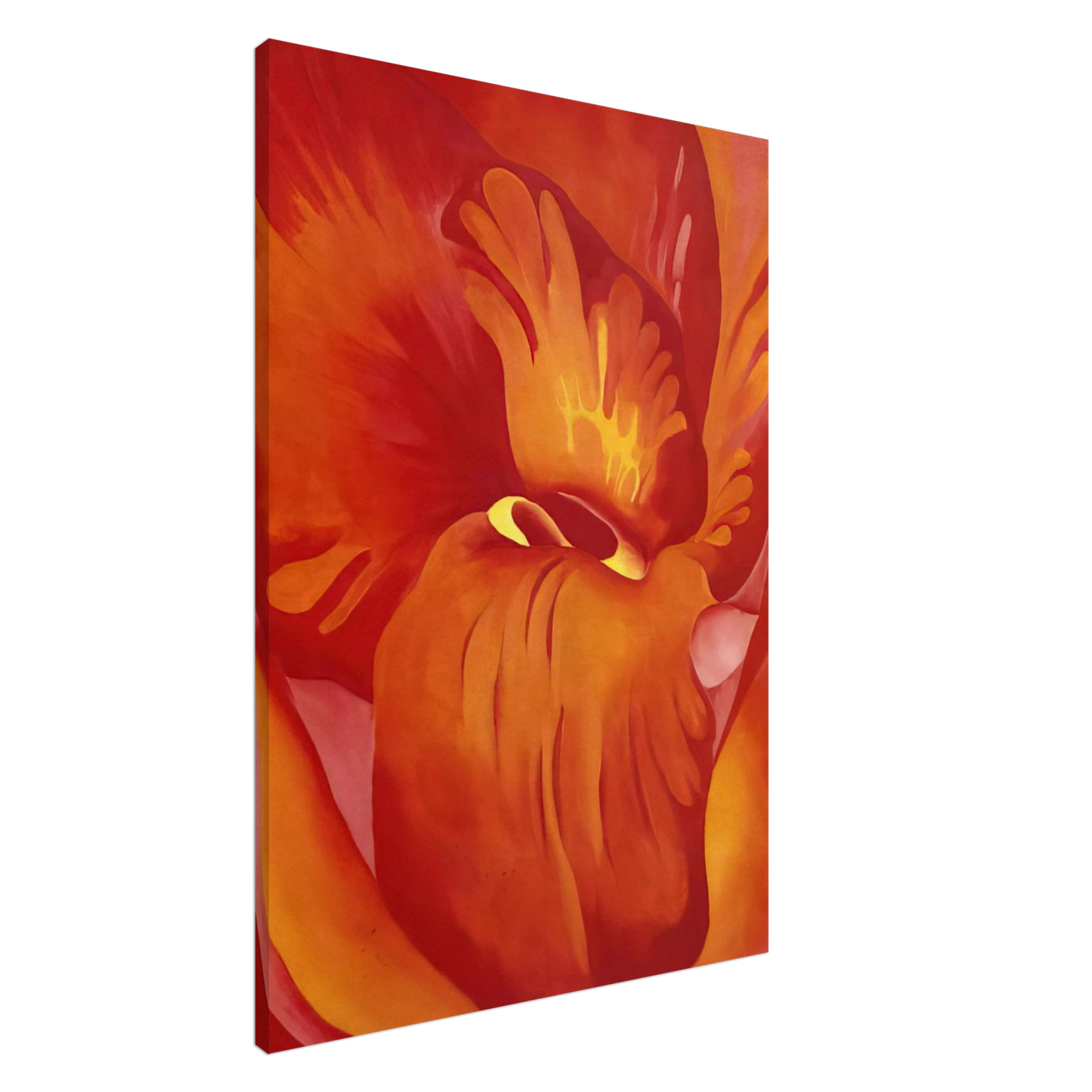 Georgia O'Keeffe - Canna Red and Orange Canvas - 20x30 cm / 8x12 inches-canvas