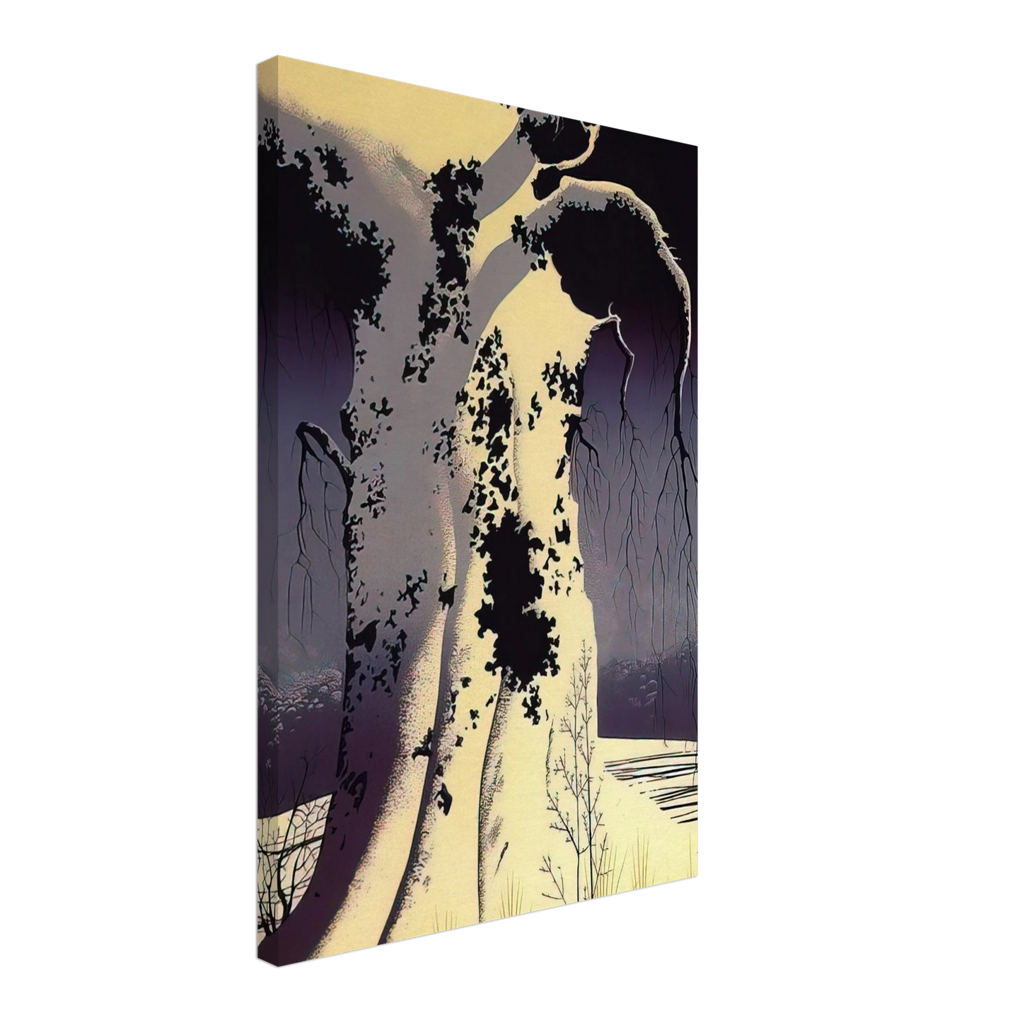 Eyvind Earle - Black Oak Canvas - 40x60 cm / 16x24 inches-canvas