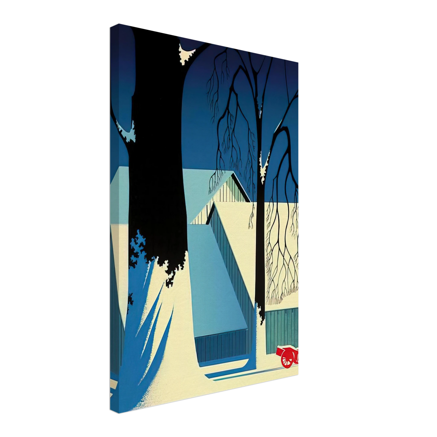 Eyvind Earle - Turquoise Canvas - 70x100 cm / 28x40 inches-canvas