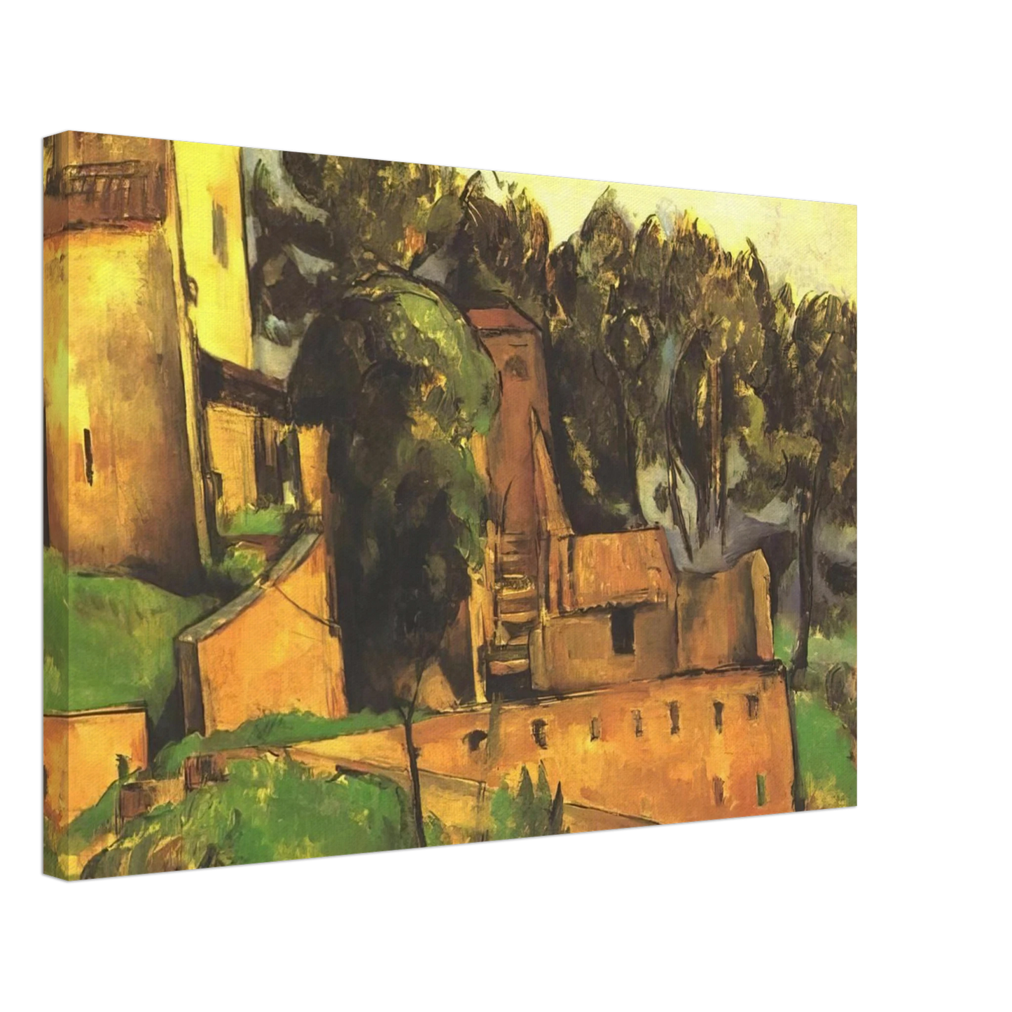 Paul Cezanne - The farm of Bellevue Canvas - 40x60 cm / 16x24 inches-canvas