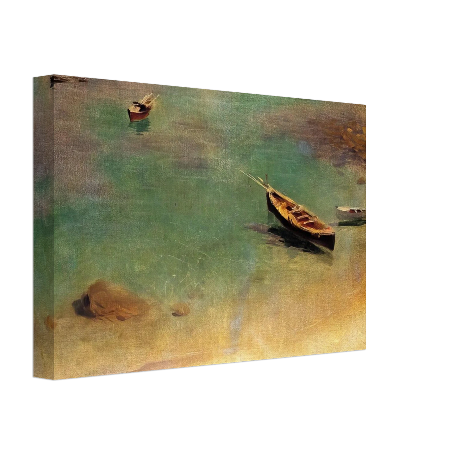 John Singer Sargent - Boat in the Waters off Capri Canvas - 70x100 cm / 28x40 inches-canvas