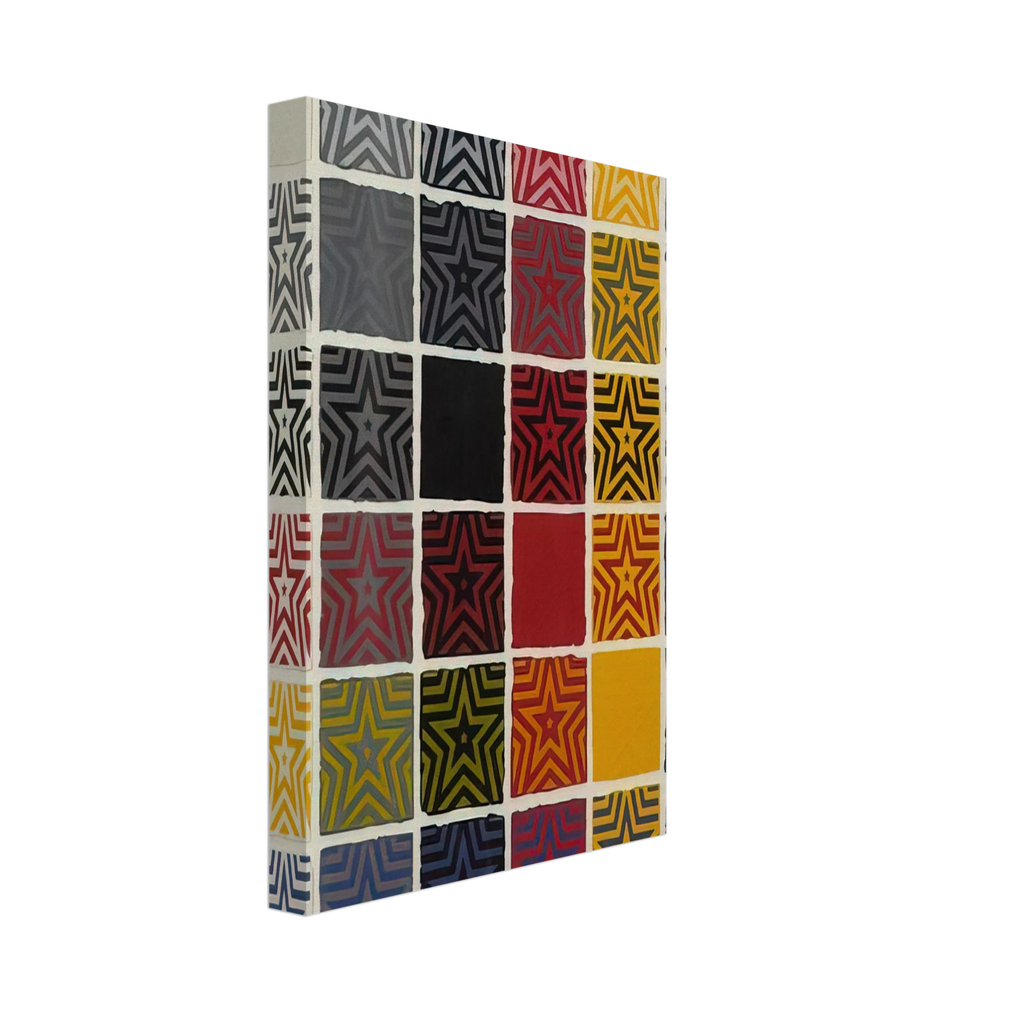 Sol LeWitt - Stars 5 Pointed Canvas - 40x60 cm / 16x24 inches-canvas