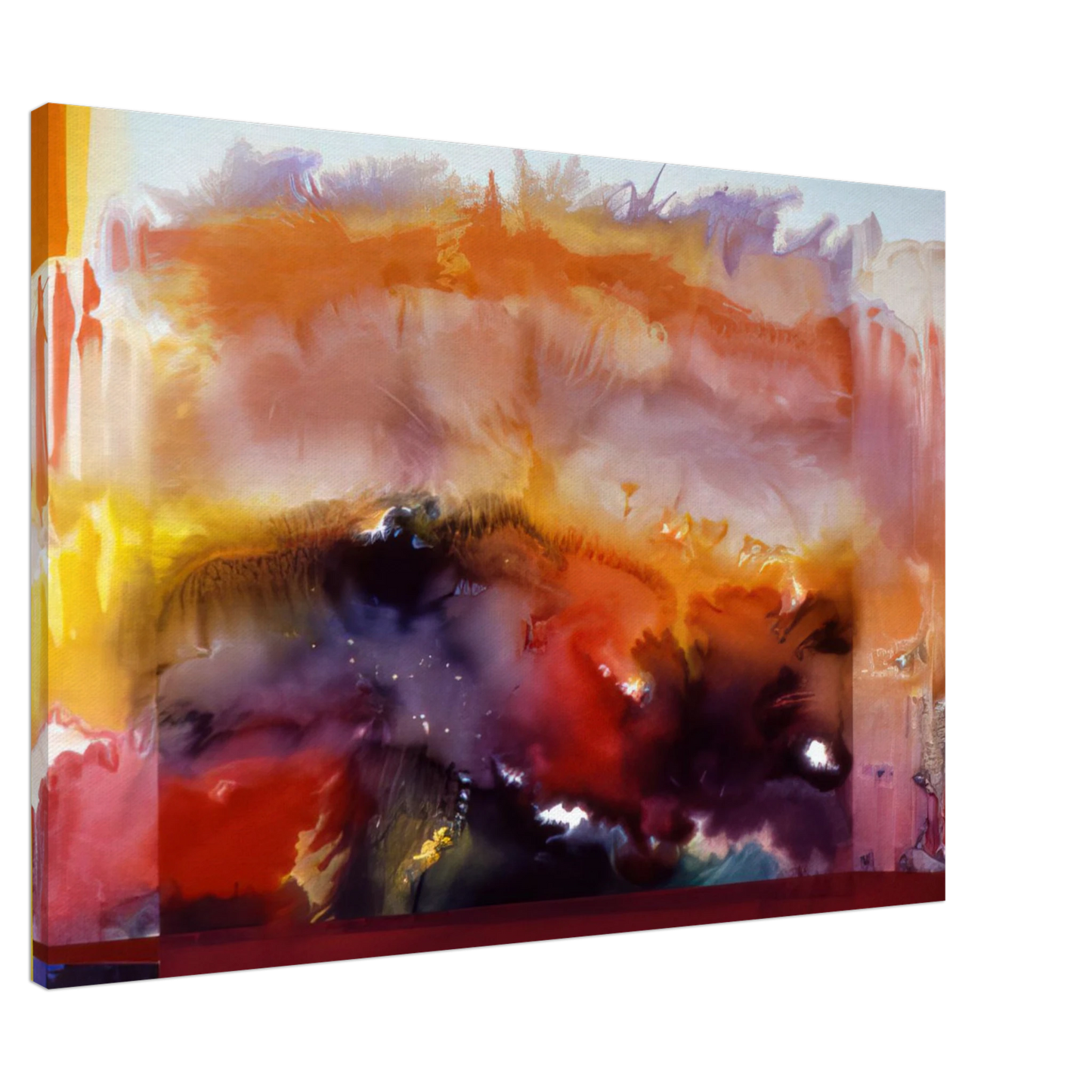 Ronnie Landfield - Butterfly Of Winter - 1985 Canvas - 20x30 cm / 8x12 inches-canvas