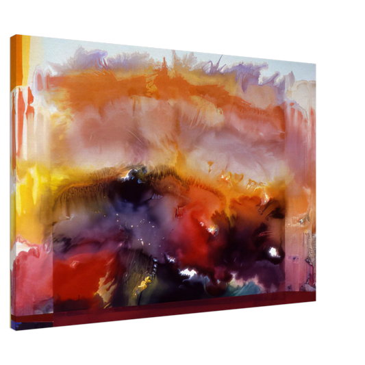 Ronnie Landfield - Butterfly Of Winter - 1985 Canvas - 20x30 cm / 8x12 inches-canvas