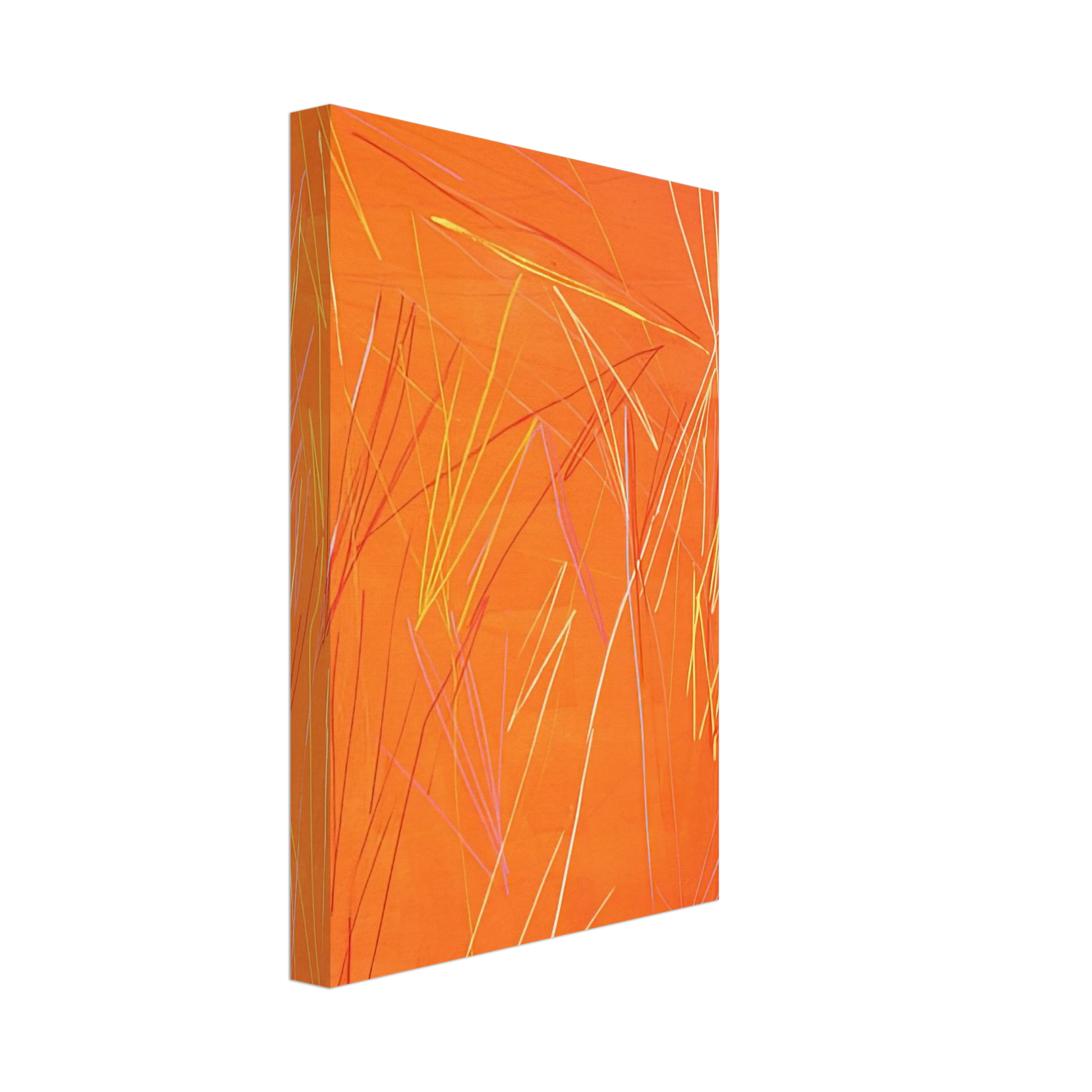 Ronnie Landfield - Fire Flute - 1974 Canvas - 40x60 cm / 16x24 inches-canvas