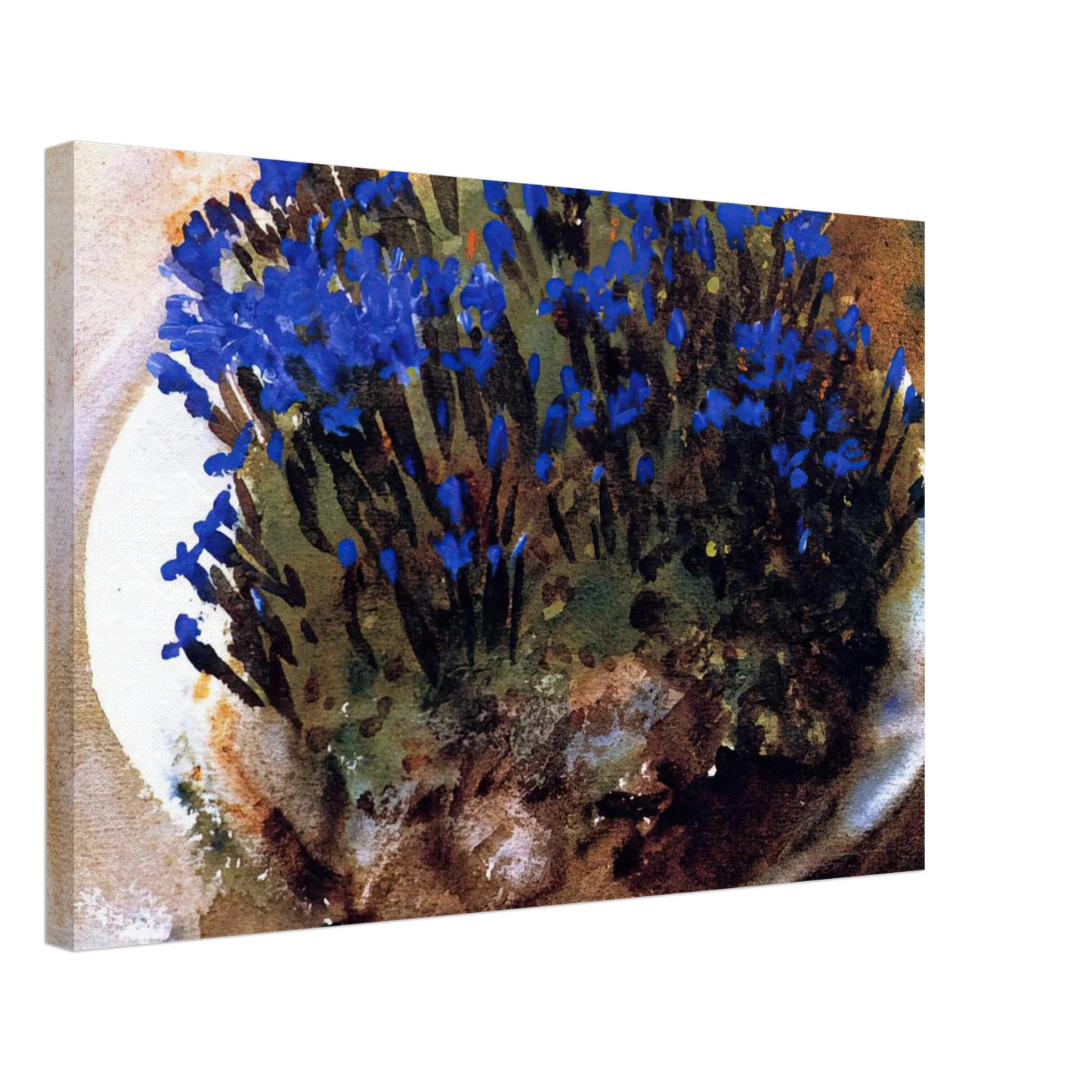 John Singer Sargent - Blue Gentians Canvas - 40x60 cm / 16x24 inches-canvas