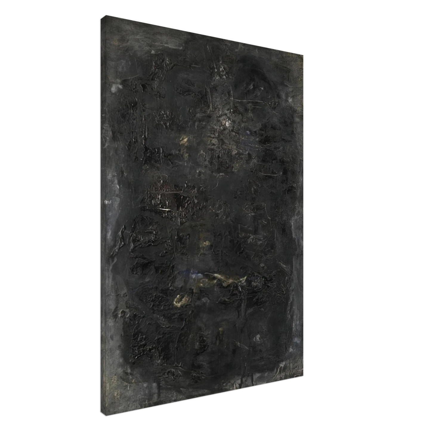 Emil Schumacher - Jarbas - 1959 Canvas - 20x30 cm / 8x12 inches-canvas