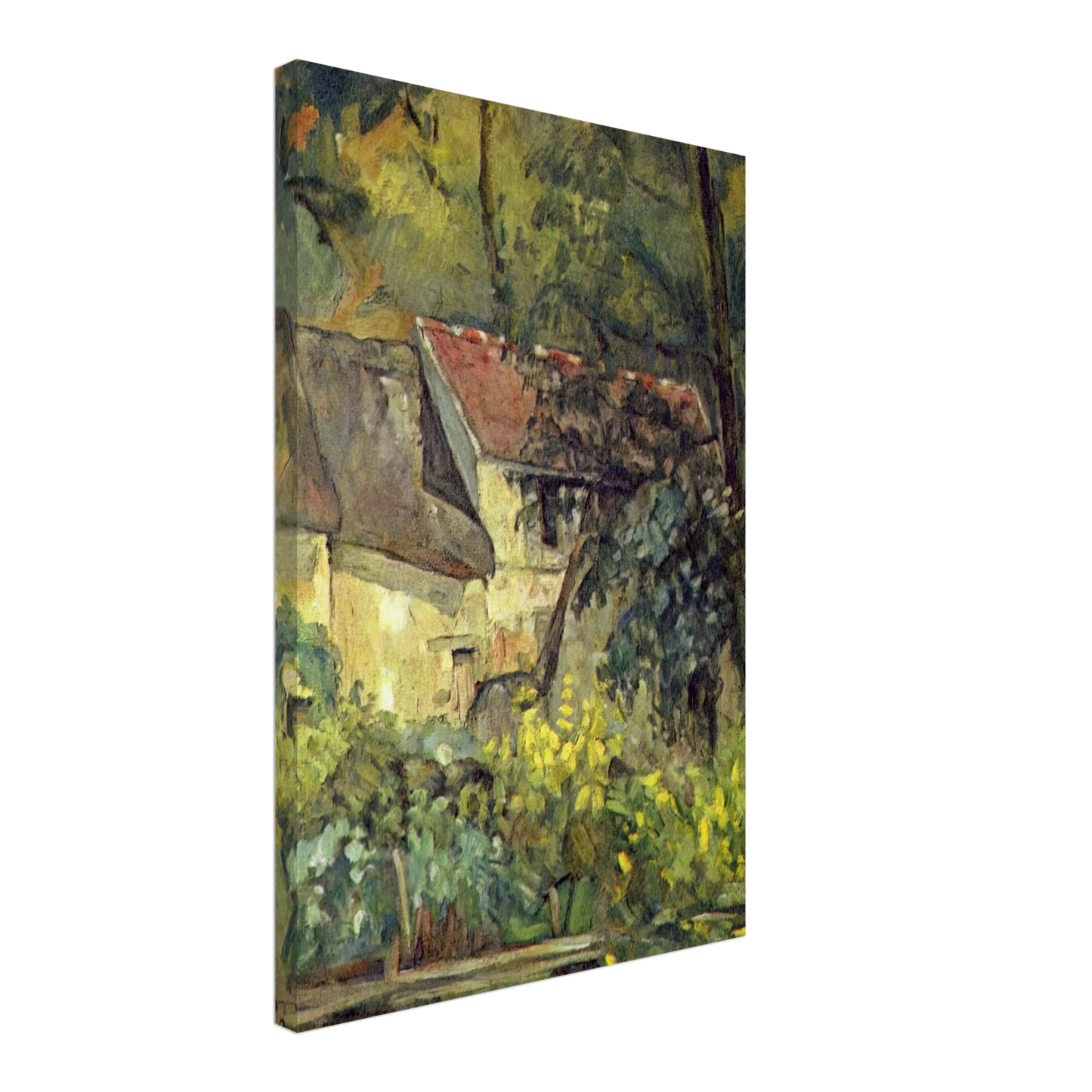 Paul Cezanne - The House of Pere Lacroix in Auvers Canvas - 70x100 cm / 28x40 inches-canvas