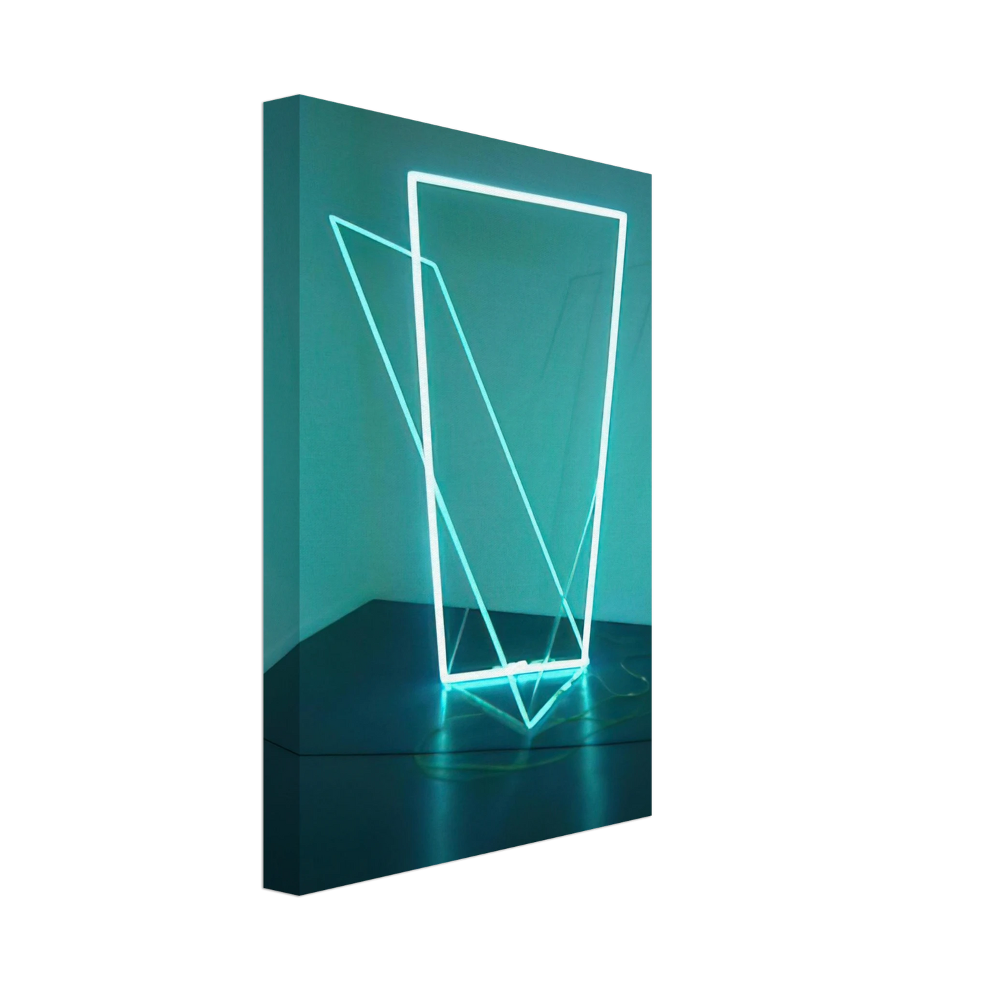 Francois Morellet - Neon dans lâ€™espace - 1963 Canvas - 40x60 cm / 16x24 inches-canvas