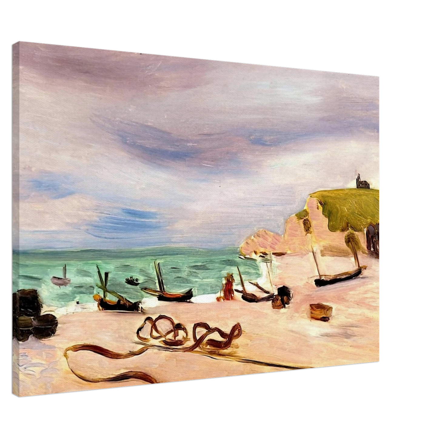 Henri Matisse - ROPES ON THE BEACH AT ETRETAT 1920 Canvas - 20x30 cm / 8x12 inches-canvas