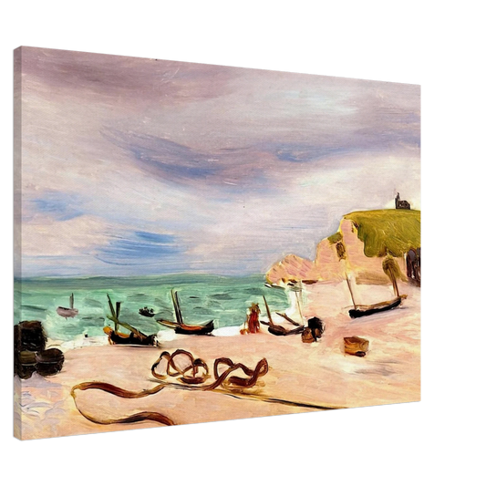 Henri Matisse - ROPES ON THE BEACH AT ETRETAT 1920 Canvas - 20x30 cm / 8x12 inches-canvas