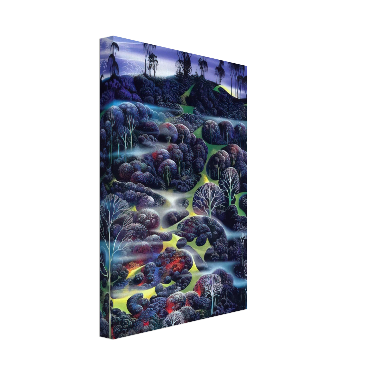 Eyvind Earle - Solemn Solitude Canvas - 70x100 cm / 28x40 inches-canvas