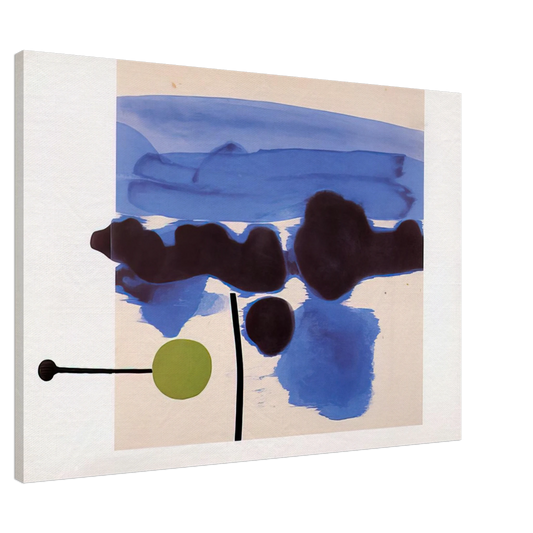 Victor Pasmore - THE PASSION FLOWER 1986 Canvas - 20x30 cm / 8x12 inches-canvas