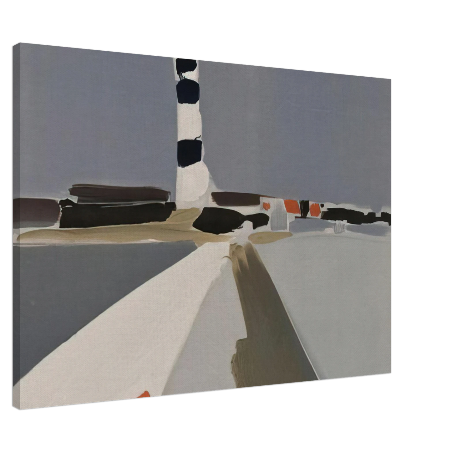 Nicolas de Stael - Le Phare - 1952 Canvas - 20x30 cm / 8x12 inches-canvas