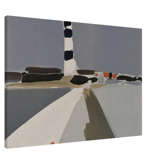 Nicolas de Stael - Le Phare - 1952 Canvas - 20x30 cm / 8x12 inches-canvas