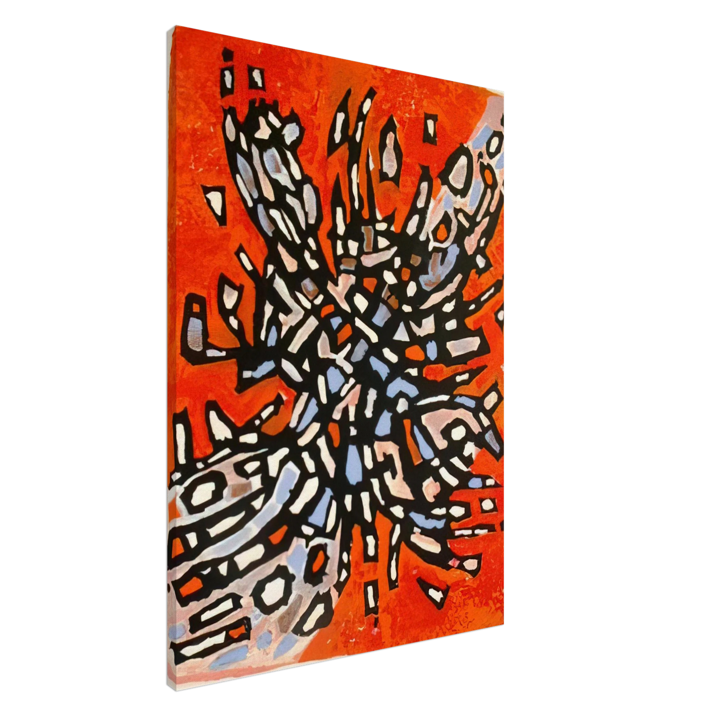 Alfred Manessier - Plate from Les Cantiques Spirituels - 1958 Canvas - 20x30 cm / 8x12 inches-canvas