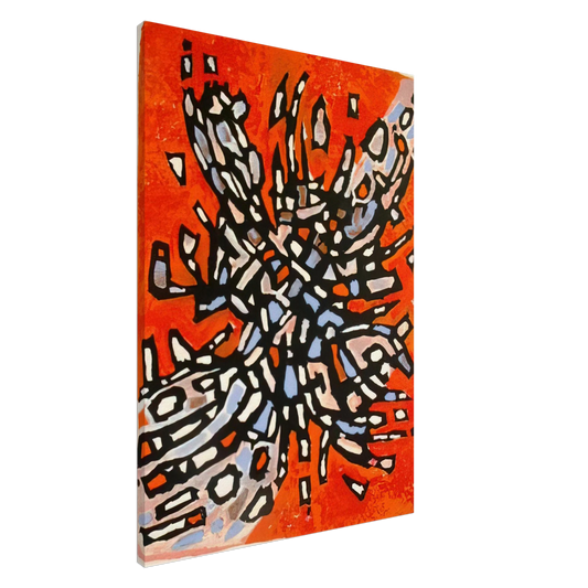 Alfred Manessier - Plate from Les Cantiques Spirituels - 1958 Canvas - 20x30 cm / 8x12 inches-canvas