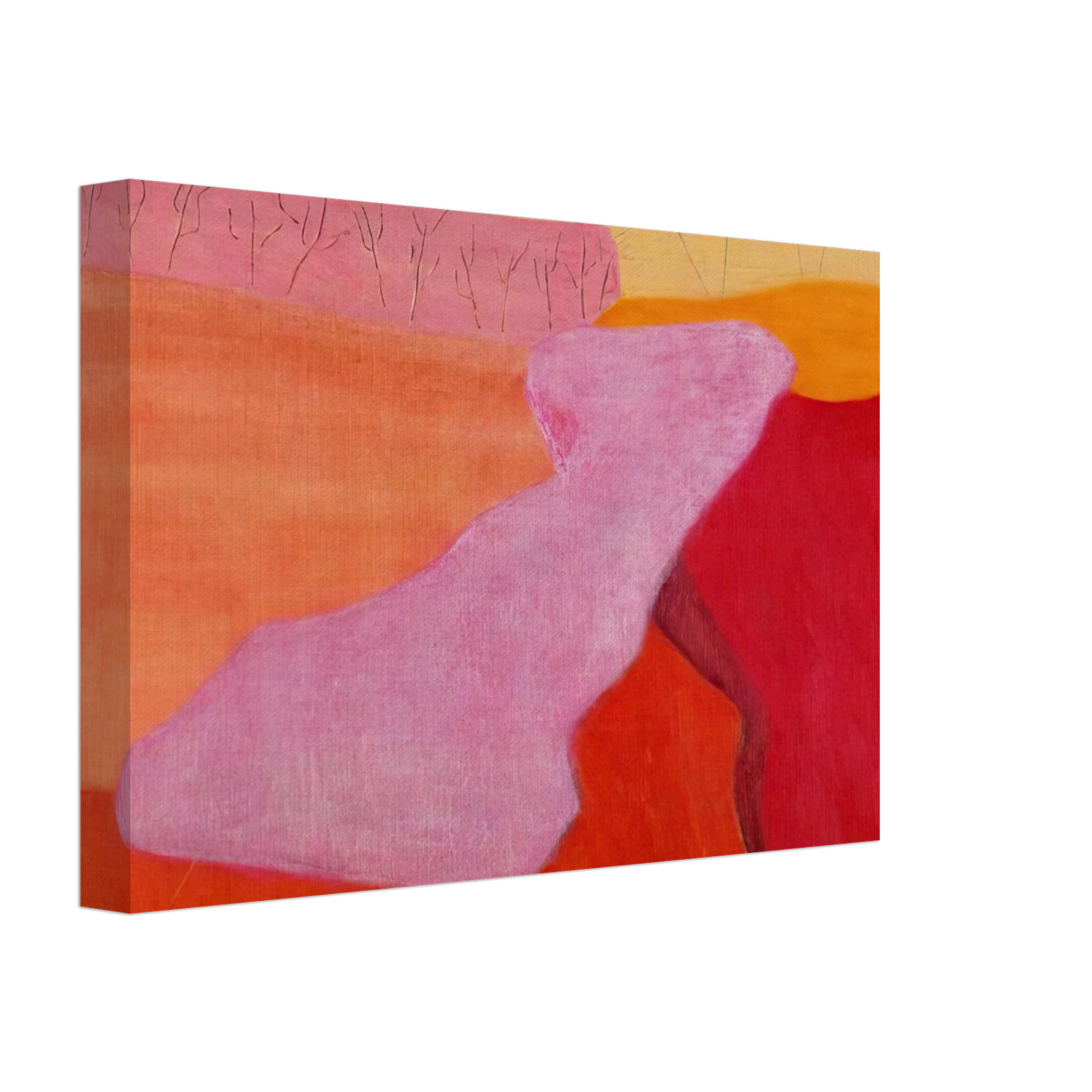 Milton Avery - Shapes of Spring - 1952 Canvas - 40x60 cm / 16x24 inches-canvas