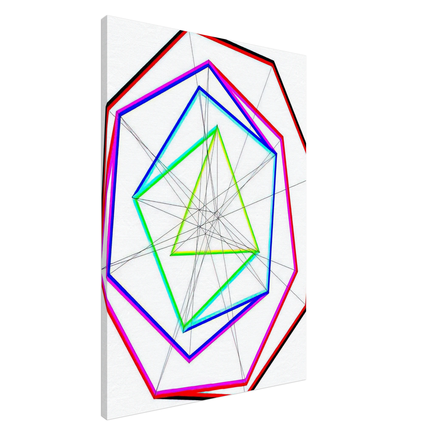 Max Bill - Fifteen Variations on a Single Theme, v. 14 - 1938 Canvas - 20x30 cm / 8x12 inches-canvas