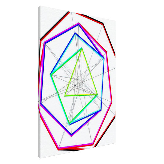 Max Bill - Fifteen Variations on a Single Theme, v. 14 - 1938 Canvas - 20x30 cm / 8x12 inches-canvas