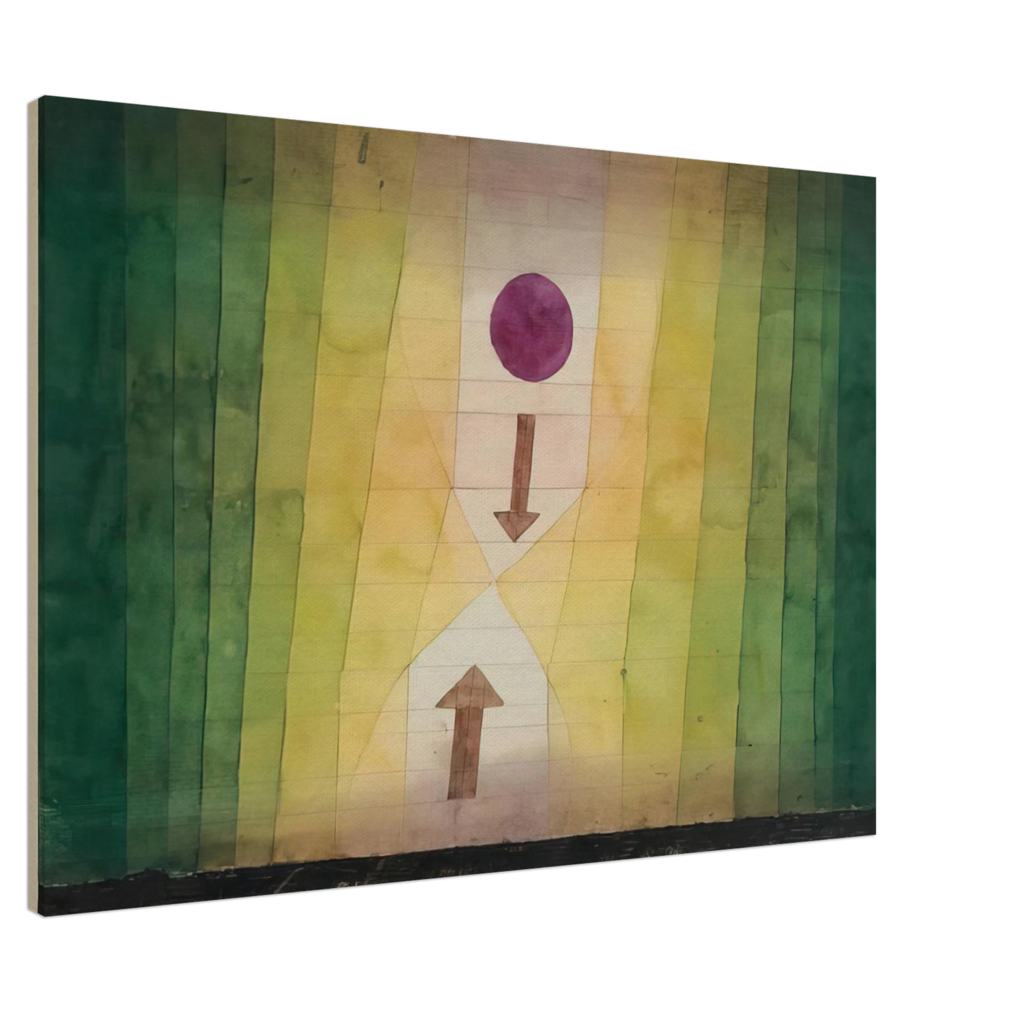 Paul Klee - BEFORE THE BLITZ 1923 Canvas - 20x30 cm / 8x12 inches-canvas