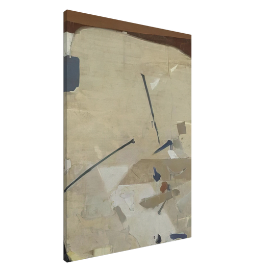 Kenzo Okada - The Cliff - Abstract Expressionism Canvas - 20x30 cm / 8x12 inches-canvas