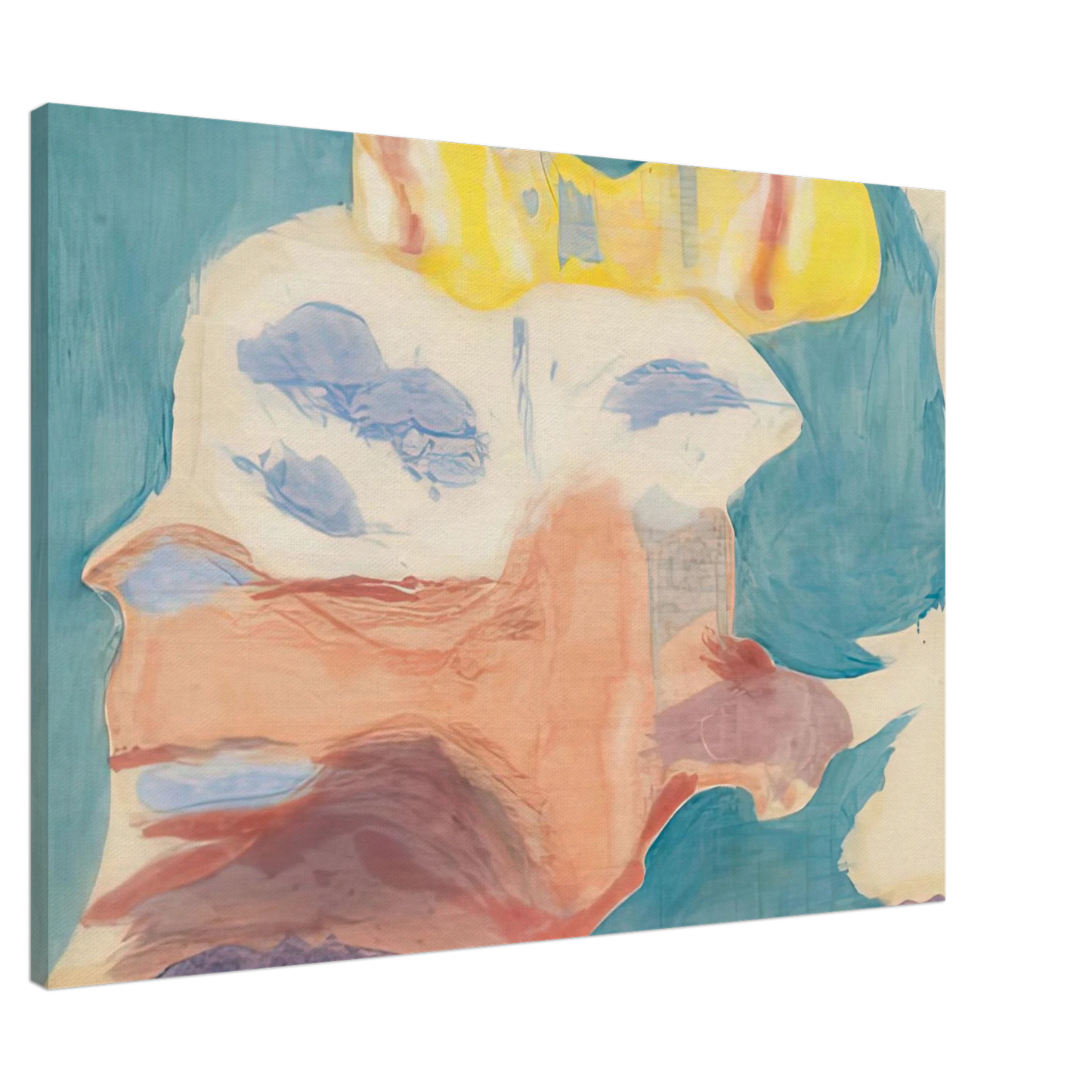 Helen Frankenthaler - Sea Goddess, 1963- Canvas - 20x30 cm / 8x12 inches-canvas