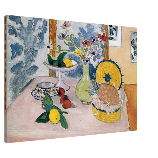 Henri Matisse - STILL LIFE WITH PINEAPPLES Canvas - 20x30 cm / 8x12 inches-canvas