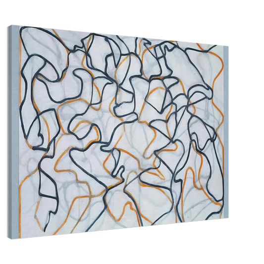 Brice Marden - White Ground Letter - 2010 Canvas - 20x30 cm / 8x12 inches-canvas
