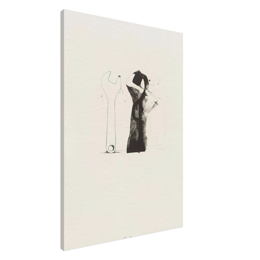 Jim Dine - UNTITLED FROM TEN WINTER TOOLS 1973 5 Canvas - 20x30 cm / 8x12 inches-canvas