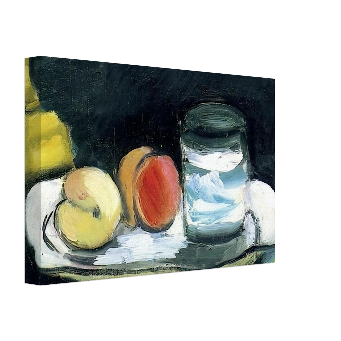 Henri Matisse - STILL LIFE PEACHES AND GLASS 1916 Canvas - 70x100 cm / 28x40 inches-canvas